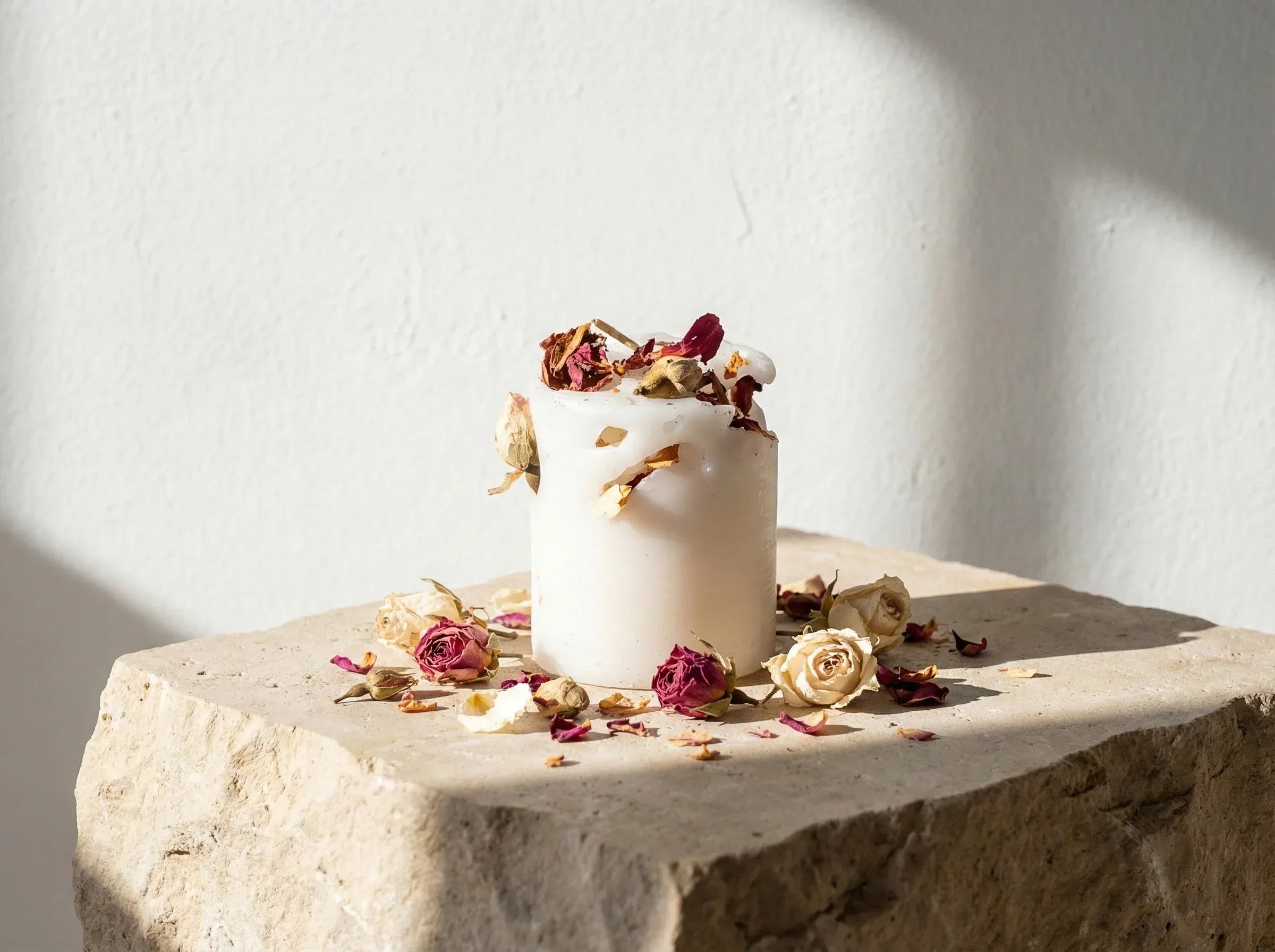 Bougie Artisanale Naturelle Rose - Amour & Tendresse Sacrée - Essences Agape 69638410