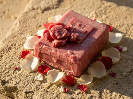 Bougie Artisanale Naturelle Rose - Bouquet Sacré - Essences Agape 79978590