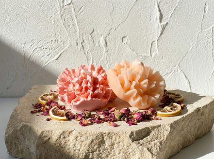 Bougie Artisanale Naturelle Rose & Citron - Clarté & Douceur - Essences Agape 30438491