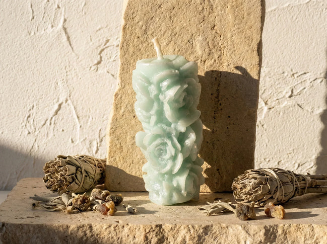 Bougie Artisanale Naturelle Sauge & Musc - Purification & Clarté - Essences Agape 50860759