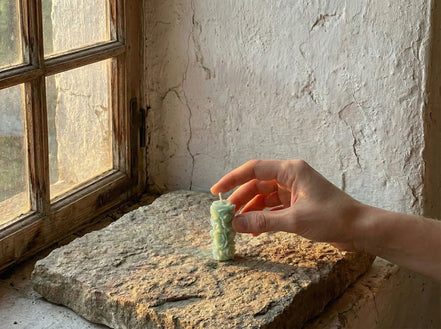 Bougie Artisanale Naturelle Sauge & Musc - Purification & Clarté - Essences Agape 86438192