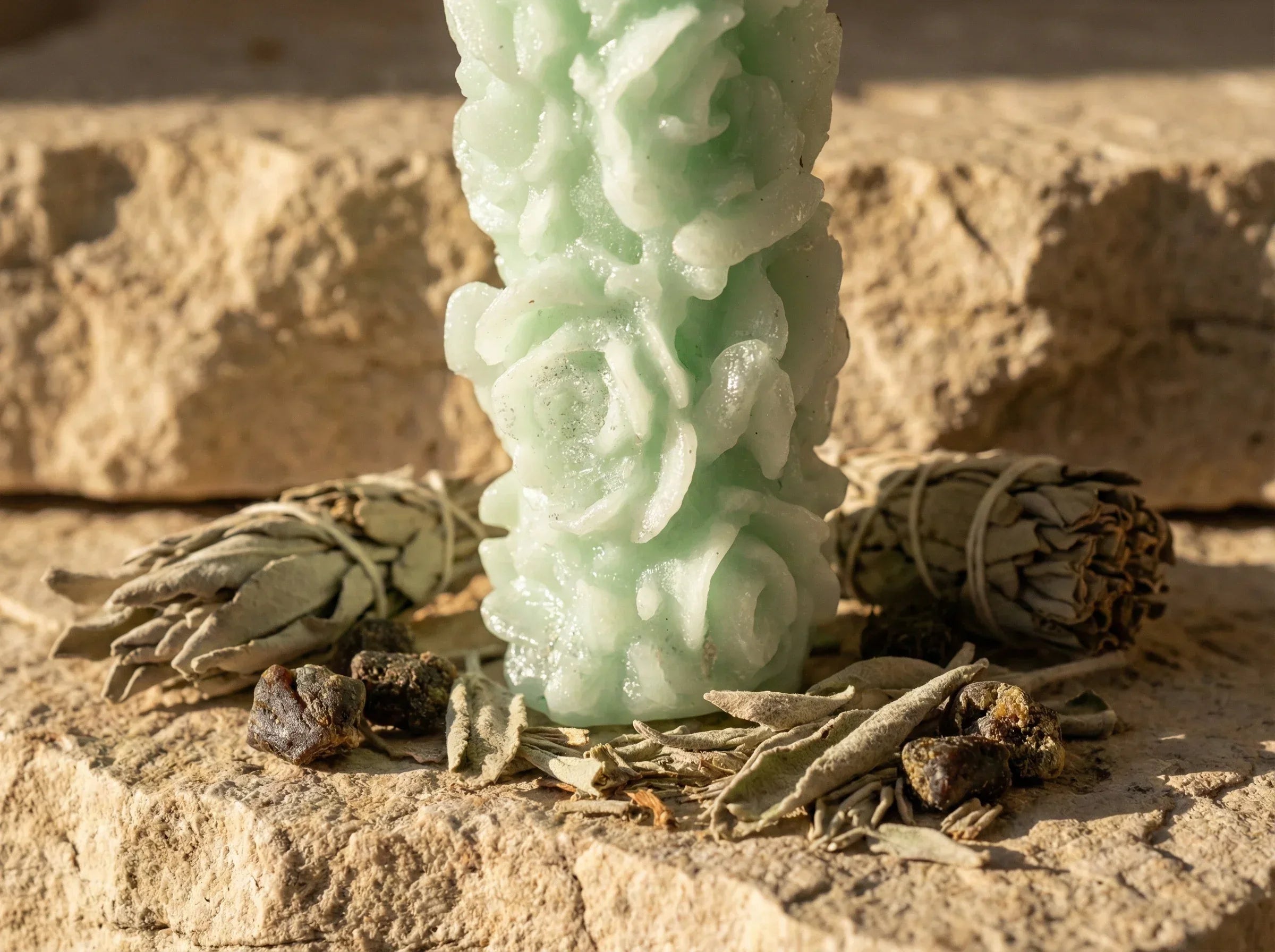 Bougie Artisanale Naturelle Sauge & Musc - Purification & Clarté - Essences Agape 65826931