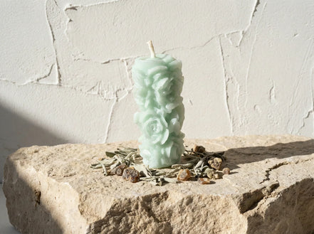 Bougie Artisanale Naturelle Sauge & Musc - Purification & Clarté - Essences Agape 43257130