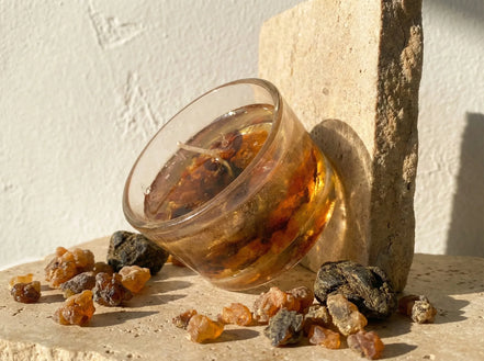 Bougie Artisanale Naturelle concentrée Myrrhe & Musc - Harmonie Éveil - Essences Agape 11369012