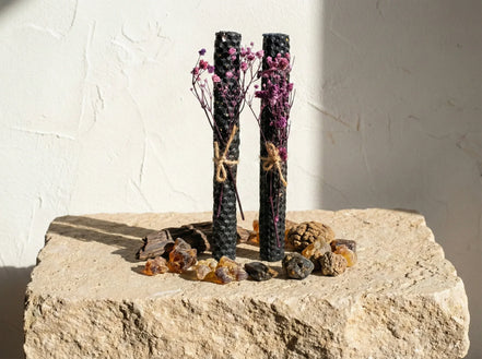 Bougie Artisanale Oud & Ambre - Protection & Ancrage - Essences Agape 44351814