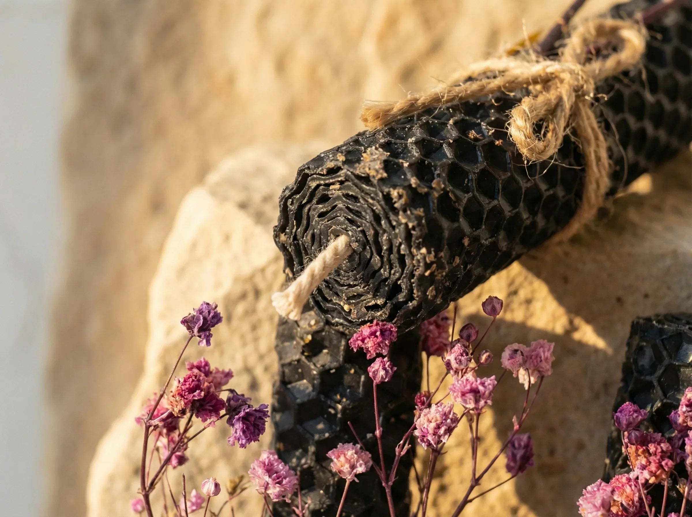 Bougie Artisanale Oud & Ambre - Protection & Ancrage - Essences Agape 34406388