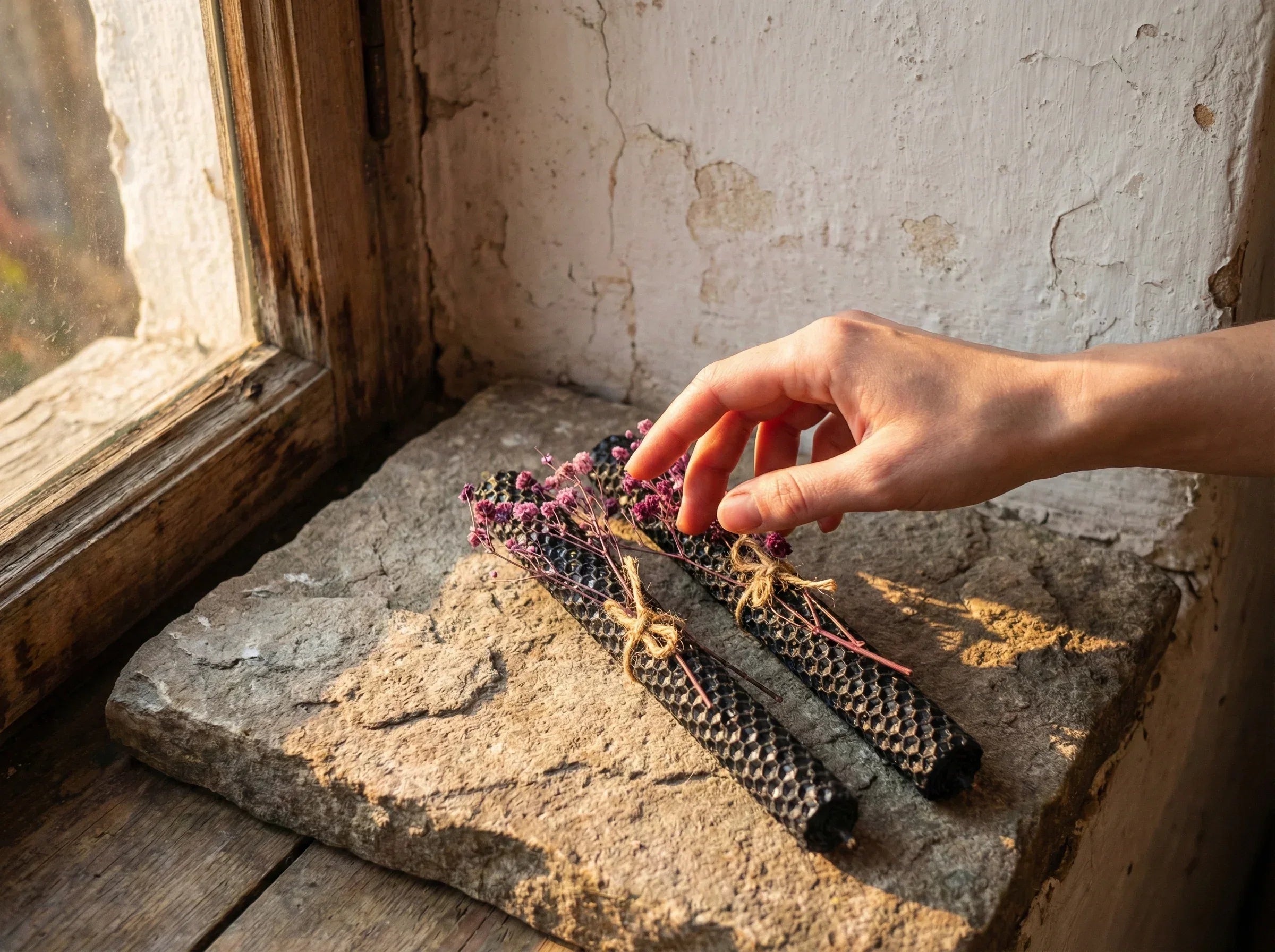 Bougie Artisanale Oud & Ambre - Protection & Ancrage - Essences Agape 45456292