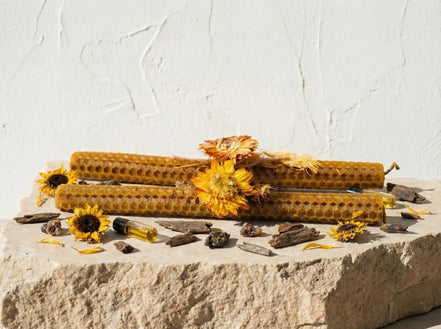 Bougie Artisanale Oud & Tournesol - Élévation intérieure - Essences Agape 98573657