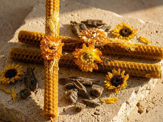 Bougie Artisanale Oud & Tournesol - Élévation intérieure - Essences Agape 67768792