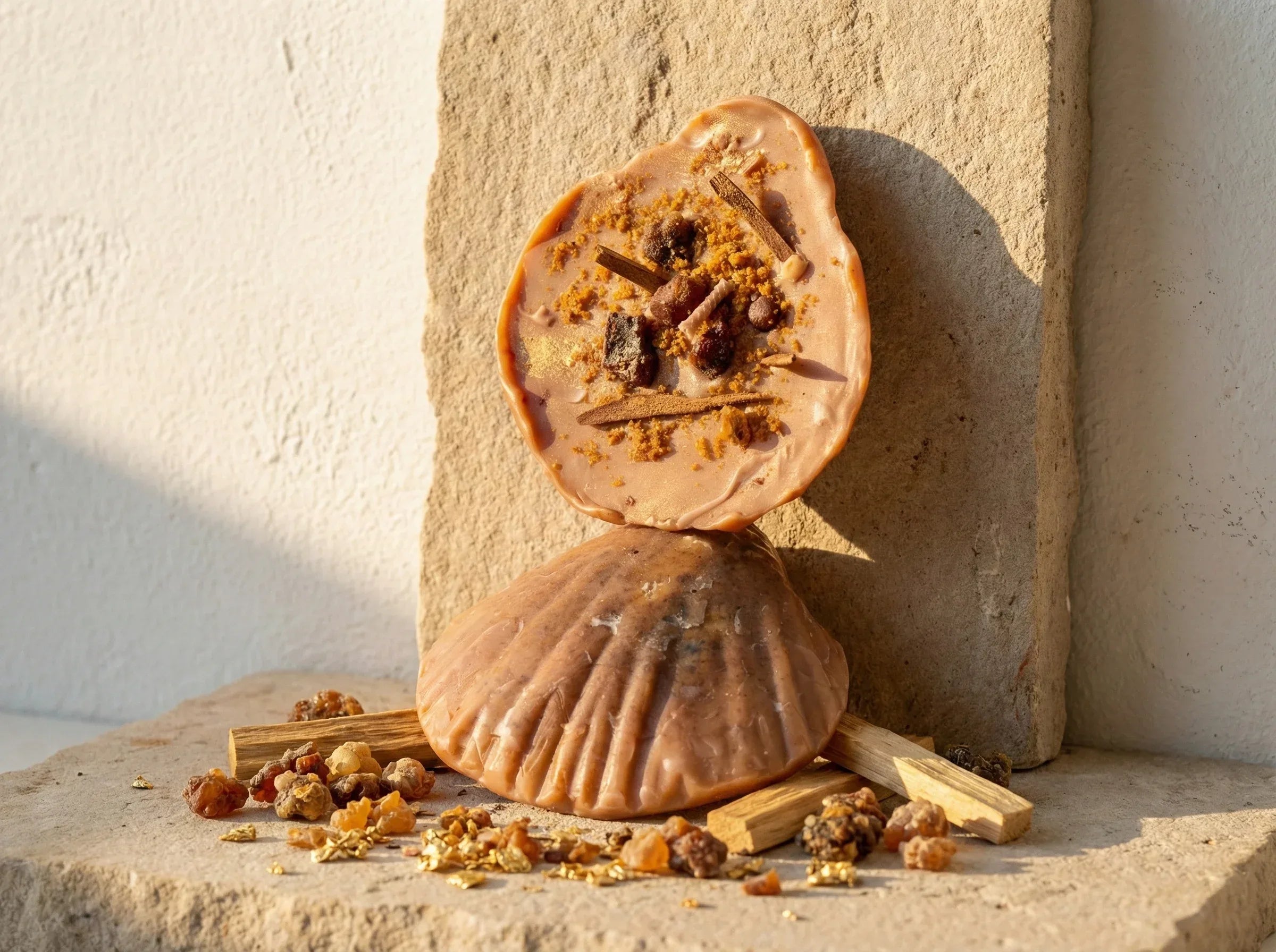 Bougie Artisanale Palo Santo & Myrrhe - Purification & Ancrage - Essences Agape 88924149