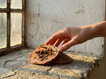 Bougie Artisanale Palo Santo & Myrrhe - Purification & Ancrage - Essences Agape 77713039