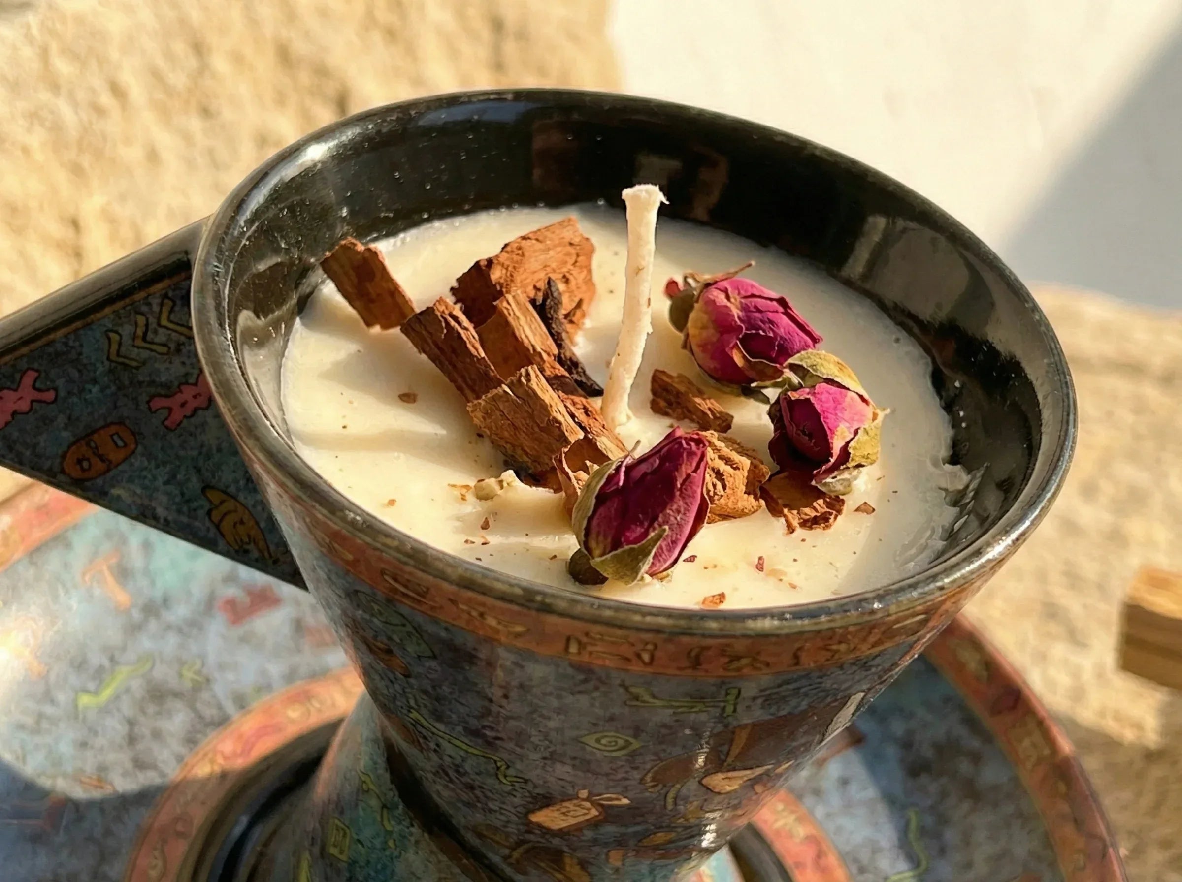 Bougie Artisanale Palo Santo - Purification & Ancrage - Essences Agape 10474884