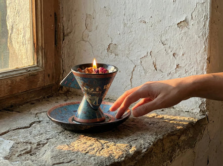 Bougie Artisanale Palo Santo - Purification & Ancrage - Essences Agape 5789422