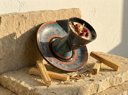 Bougie Artisanale Palo Santo - Purification & Ancrage - Essences Agape 69843452