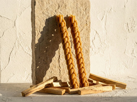 Bougie Artisanale Palo Santo Sacré - Ancrage & Force - Essences Agape 82014628