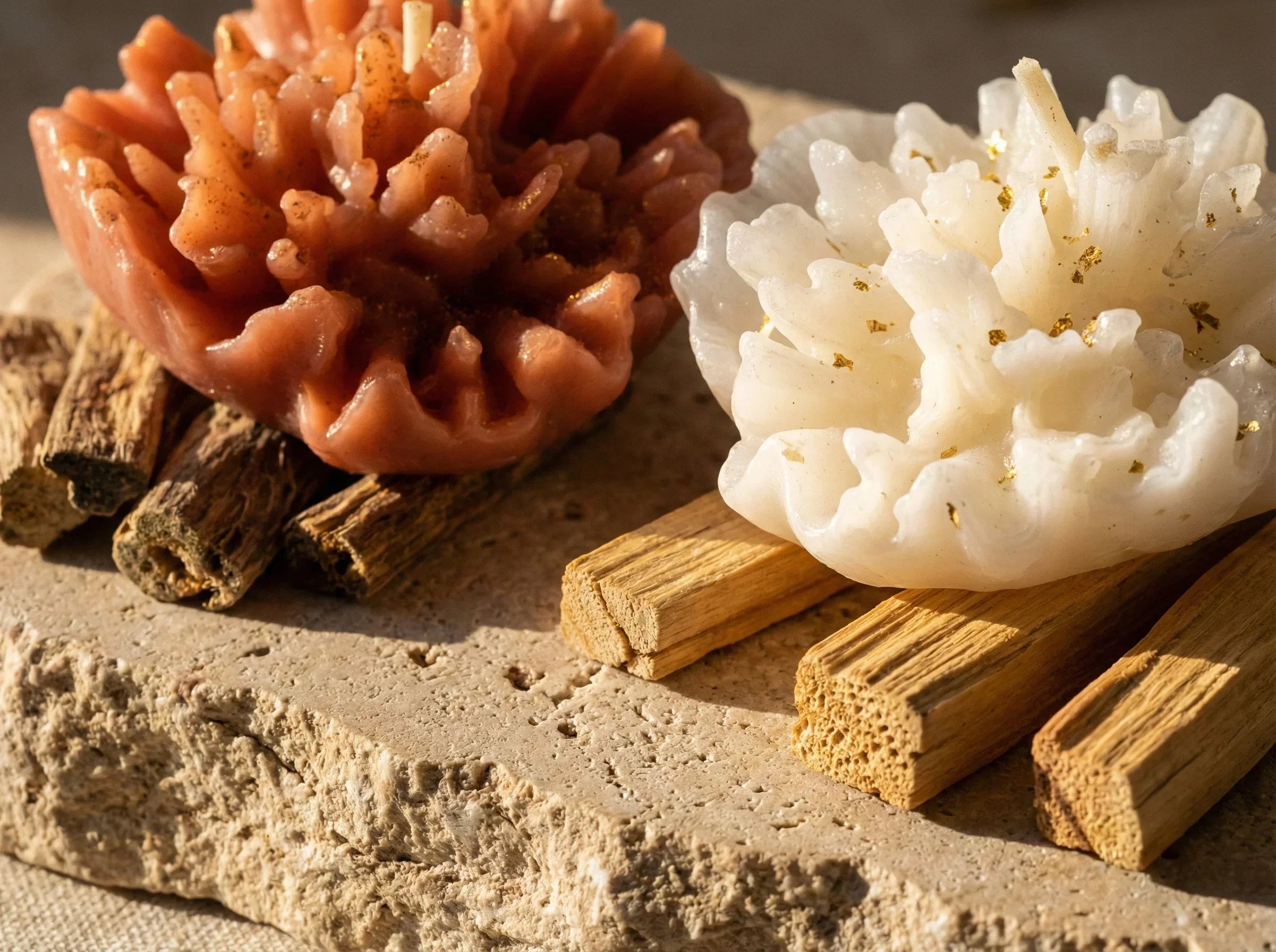 Bougie Artisanale Palo Santo & musc - Ancrage & Protection - Essences Agape 22510769