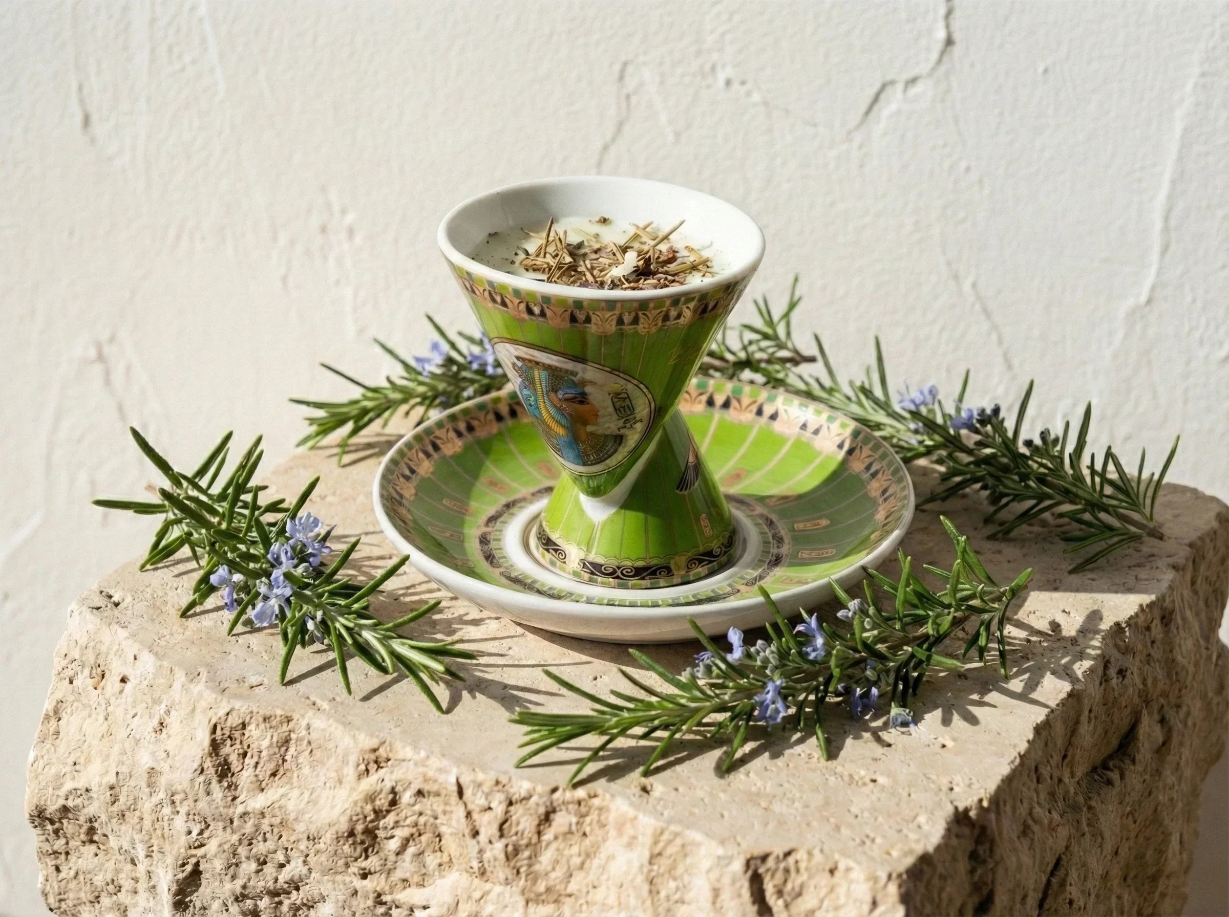 Bougie Artisanale Romarin - Énergie & Clarté Mentale - Essences Agape 63478459