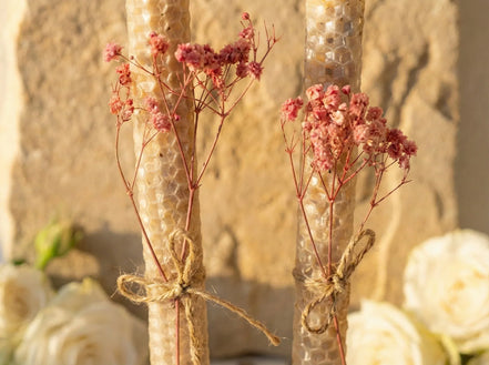 Bougie Artisanale Rose Blanche - Harmonie & Douceur - Essences Agape 57247249