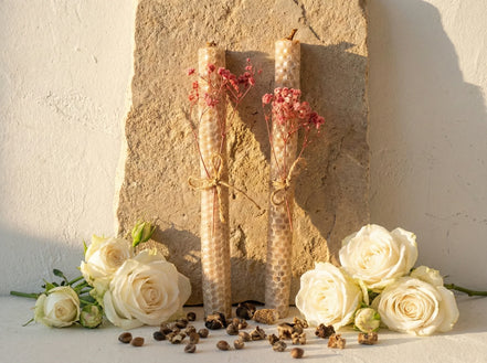 Bougie Artisanale Rose Blanche - Harmonie & Douceur - Essences Agape 80648098