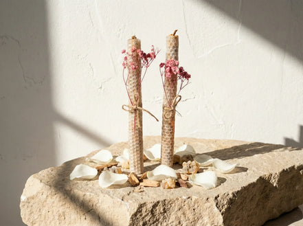 Bougie Artisanale Rose Blanche - Harmonie & Douceur - Essences Agape 78529898