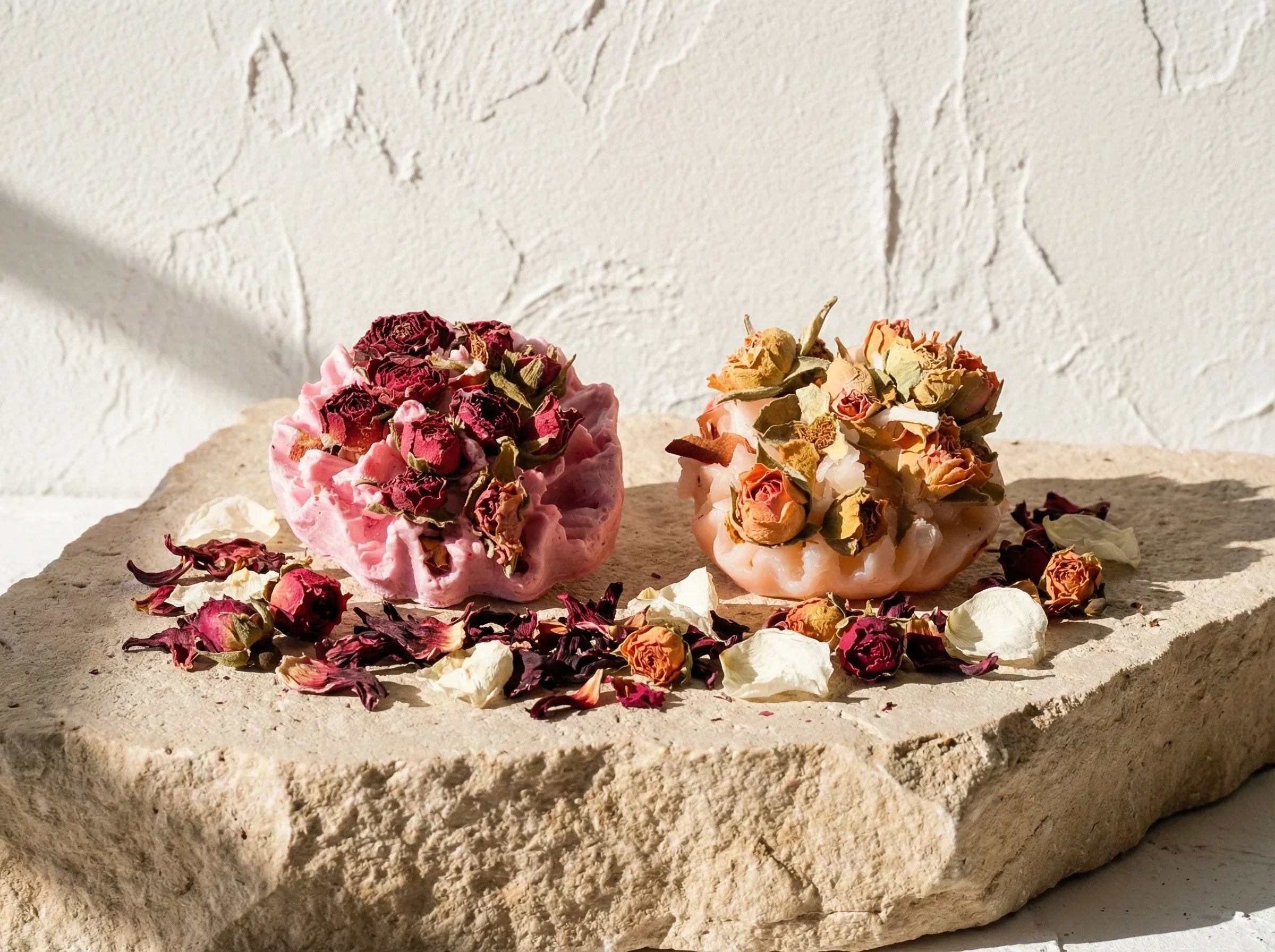 Bougie Artisanale Rose & Hibiscus - Amour & Tendresse - Essences Agape 38925713