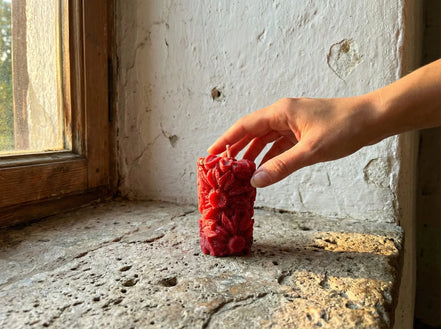 Bougie Artisanale Rose & Hibiscus - Rituel Spirituel Sacré - Essences Agape 34326233