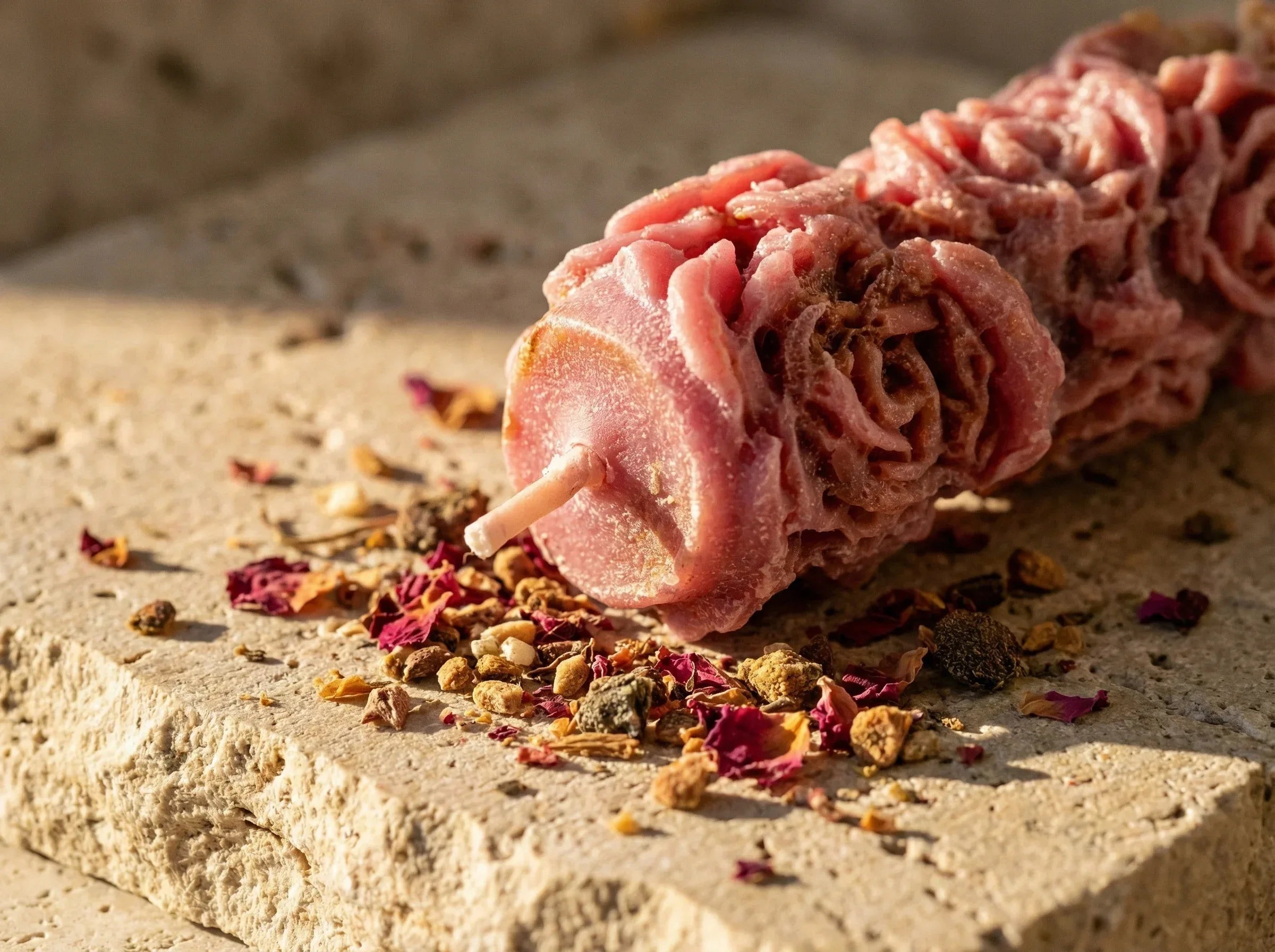 Bougie Artisanale Rose & Musc - Harmonie & Douceur - Essences Agape 3895881