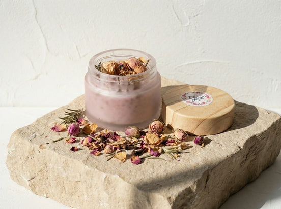 Bougie Artisanale Rose & Romarin - Clarté & Douceur - Essences Agape 56041954