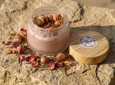 Bougie Artisanale Rose & Romarin - Clarté & Douceur - Essences Agape 88446434