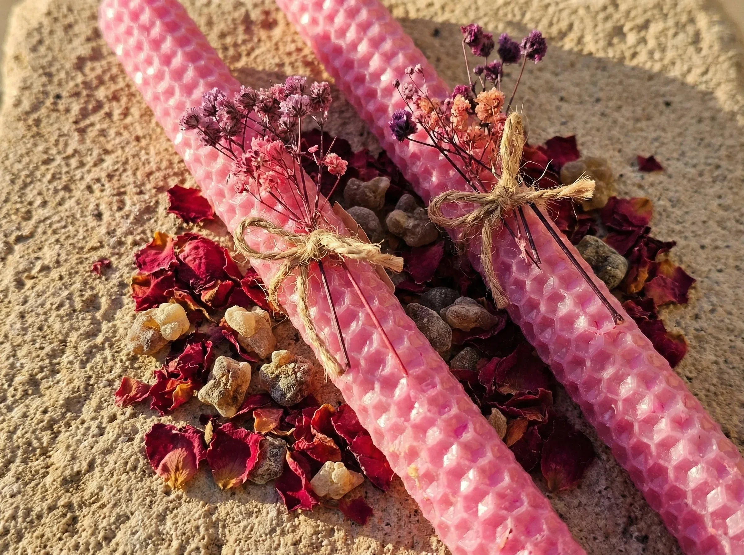 Bougie Artisanale Rose Rouge - Passion & Protection des Lieux - Essences Agape 78676472