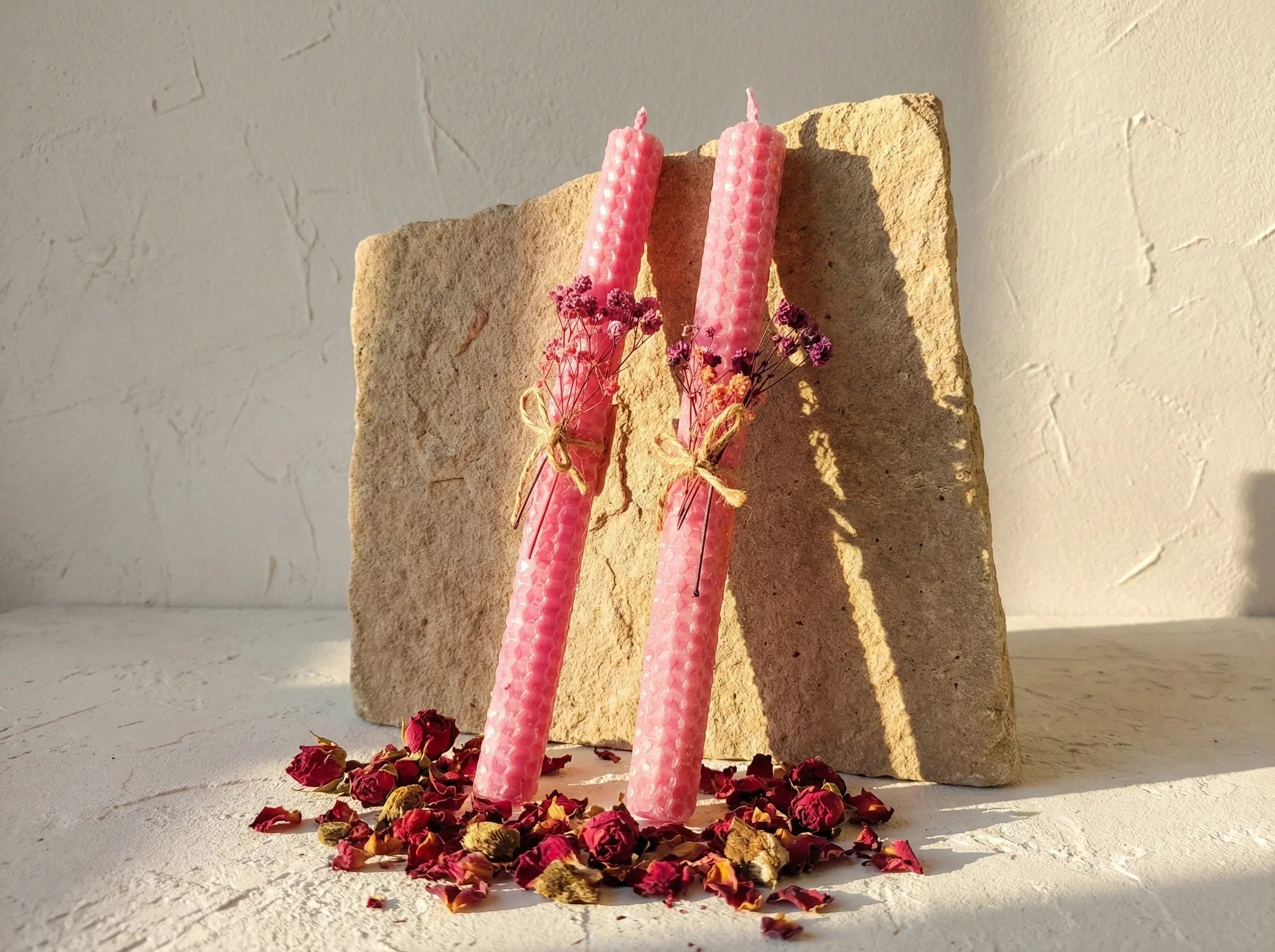 Bougie Artisanale Rose Rouge - Passion & Protection des Lieux - Essences Agape 27891135