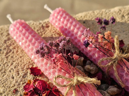 Bougie Artisanale Rose Rouge - Passion & Protection des Lieux - Essences Agape 69858935