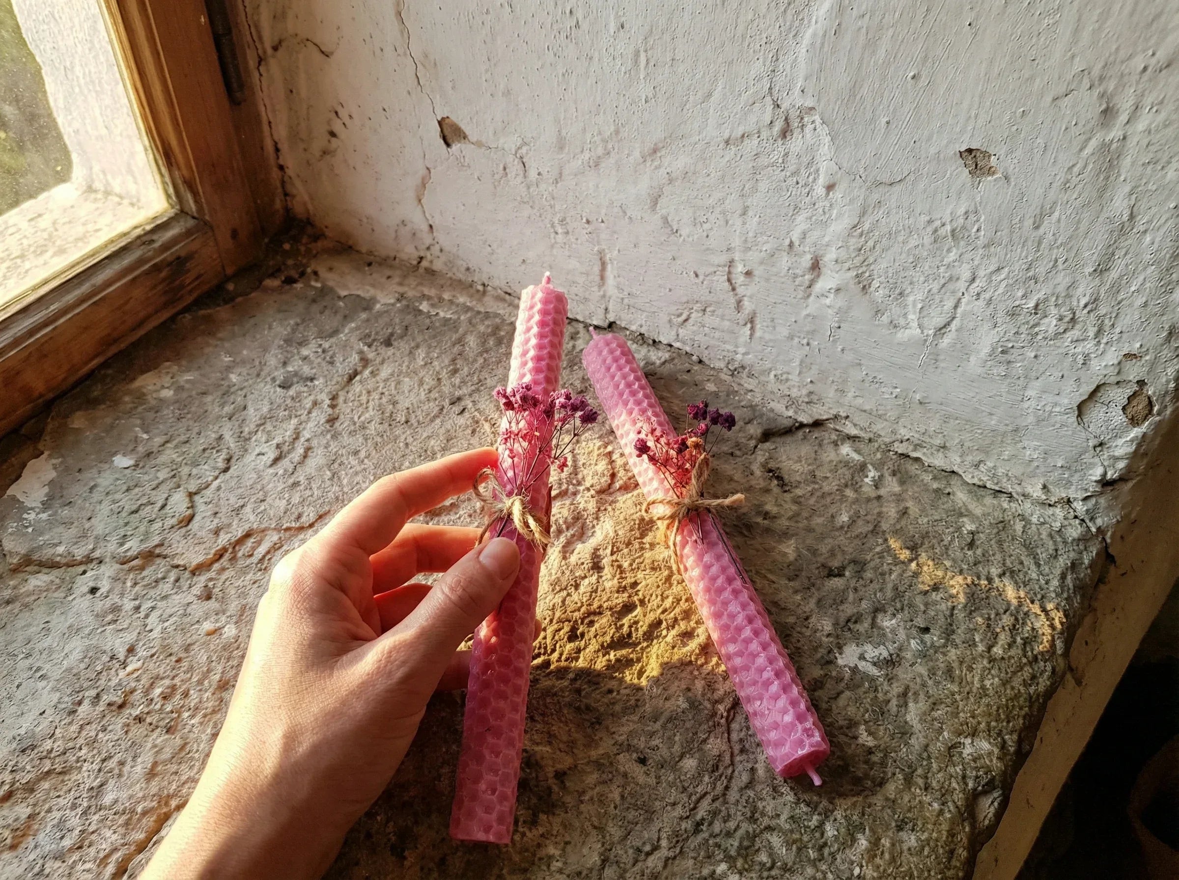 Bougie Artisanale Rose Rouge - Passion & Protection des Lieux - Essences Agape 13975630