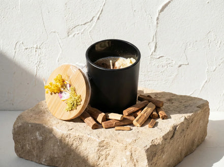 Bougie Artisanale Santal - Ancrage Profond & Sérénité - Essences Agape 53202621