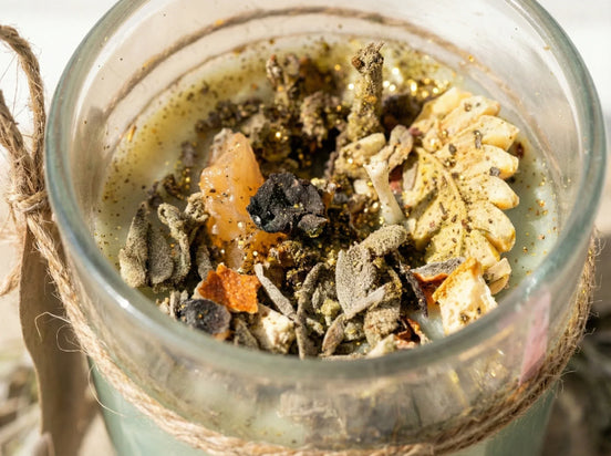 Bougie Artisanale Sauge - Purification & Clarté Mentale - Essences Agape 35689496