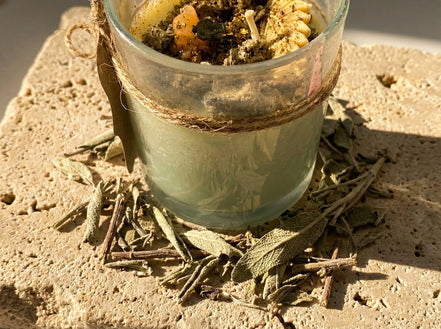 Bougie Artisanale Sauge - Purification & Clarté Mentale - Essences Agape 2464624