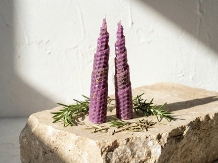 Bougie Artisanale abeille Romarin - Énergie & Clarté - Essences Agape 92509051