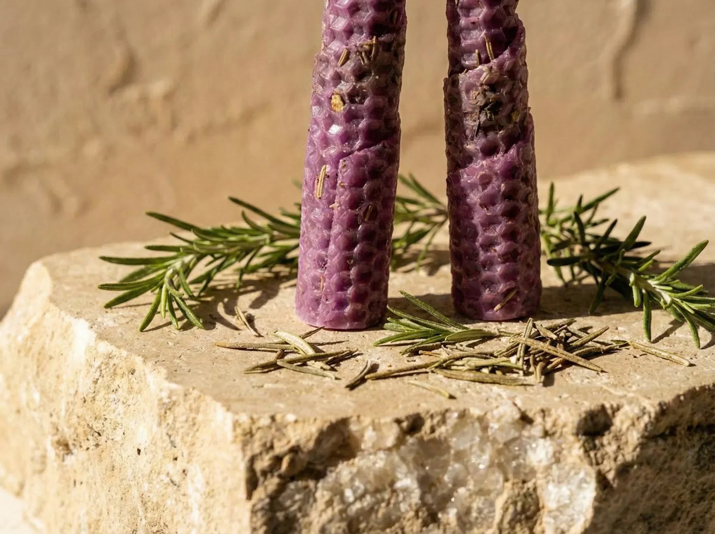 Bougie Artisanale abeille Romarin - Énergie & Clarté - Essences Agape 16090209