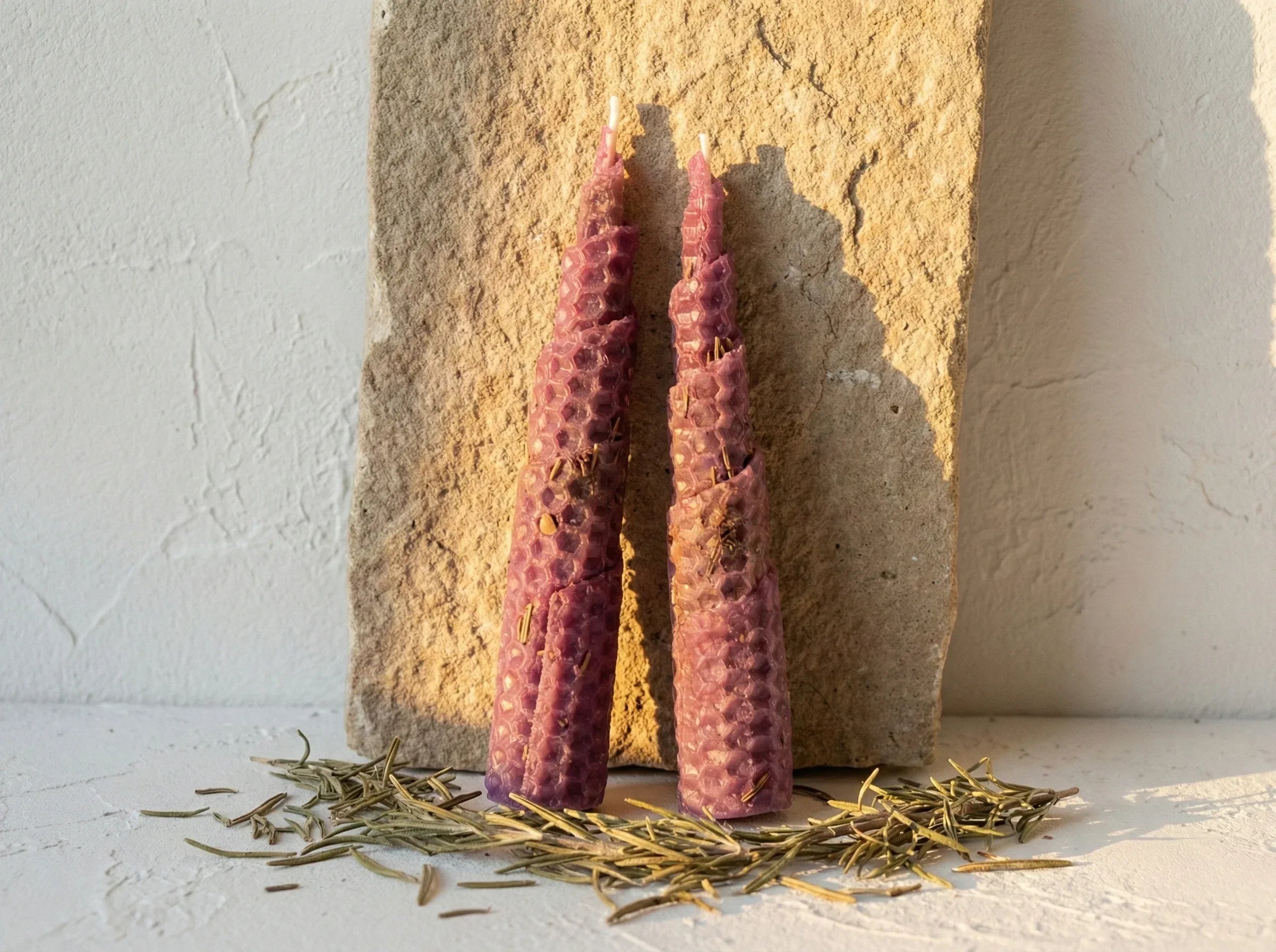 Bougie Artisanale abeille Romarin - Énergie & Clarté - Essences Agape 63556521