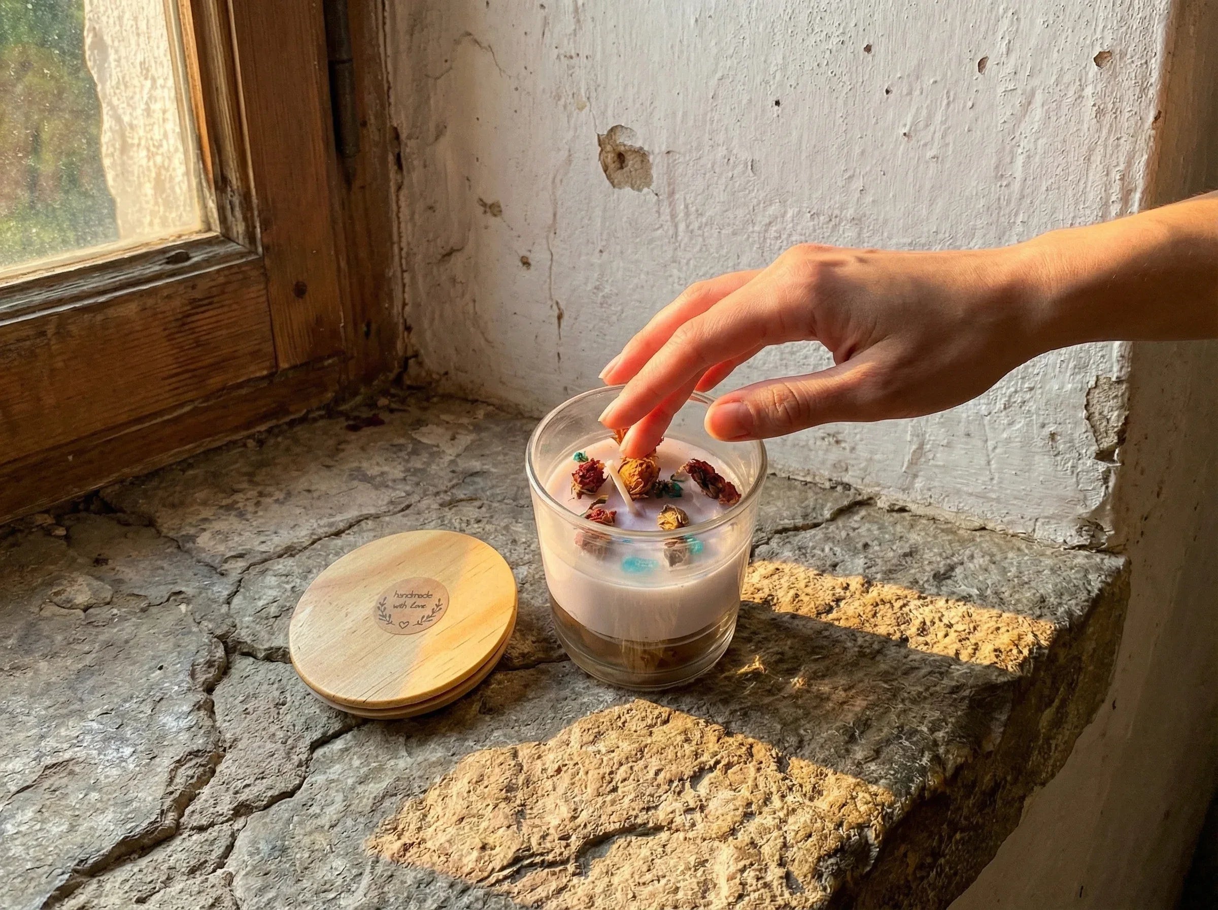 Bougie Bio Gel Rose & Oranger - Éveil & Clarté Cristalline - Essences Agape 23963673