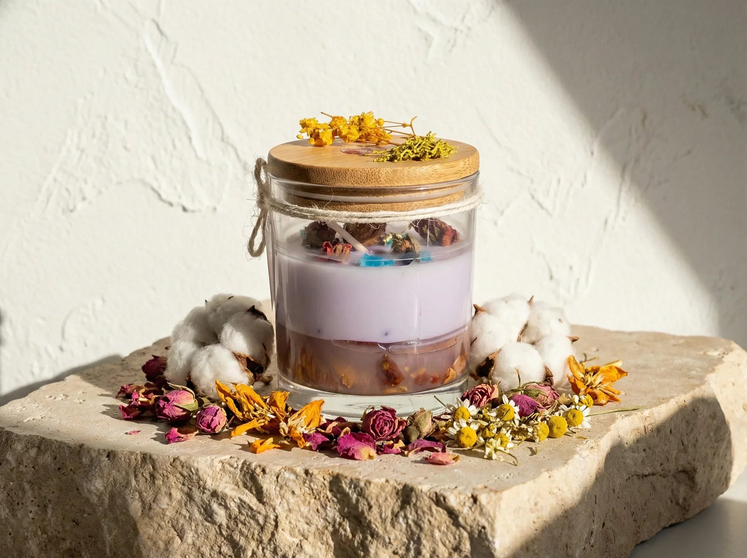 Bougie Bio Gel Rose & Oranger - Éveil & Clarté Cristalline - Essences Agape 89573008