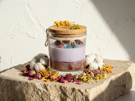 Bougie Bio Gel Rose & Oranger - Éveil & Clarté Cristalline - Essences Agape 89573008