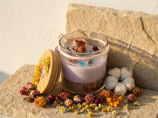 Bougie Bio Gel Rose & Oranger - Éveil & Clarté Cristalline - Essences Agape 74283656