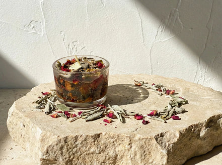 Bougie Bio Gel Sauge & Rose - Éveil & Clarté Cristalline - Essences Agape 88187533