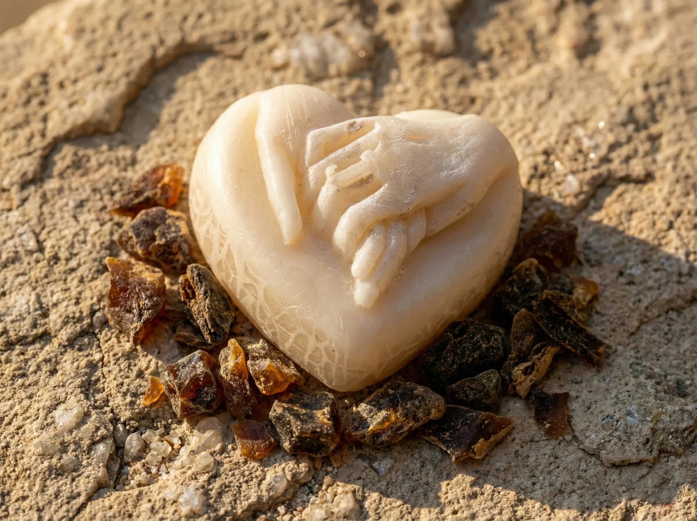 Bougie Cœur Musc Raffiné - Douceur & Cocooning Sacré - Essences Agape 82675580