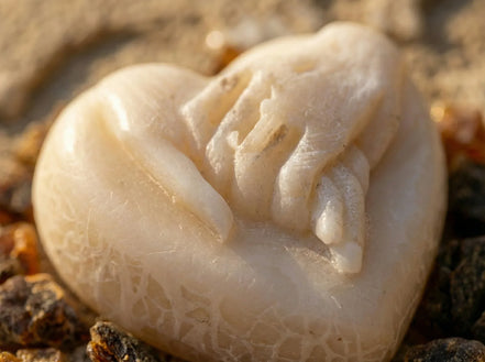 Bougie Cœur Musc Raffiné - Douceur & Cocooning Sacré - Essences Agape 29349491