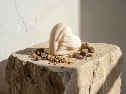 Bougie Cœur Musc Raffiné - Douceur & Cocooning Sacré - Essences Agape 64425183