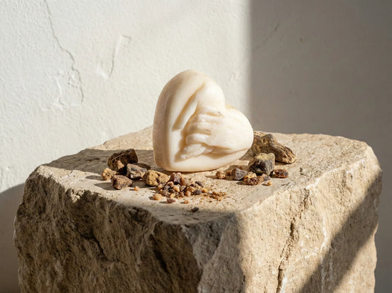 Bougie Cœur Musc Raffiné - Douceur & Cocooning Sacré - Essences Agape 64425183