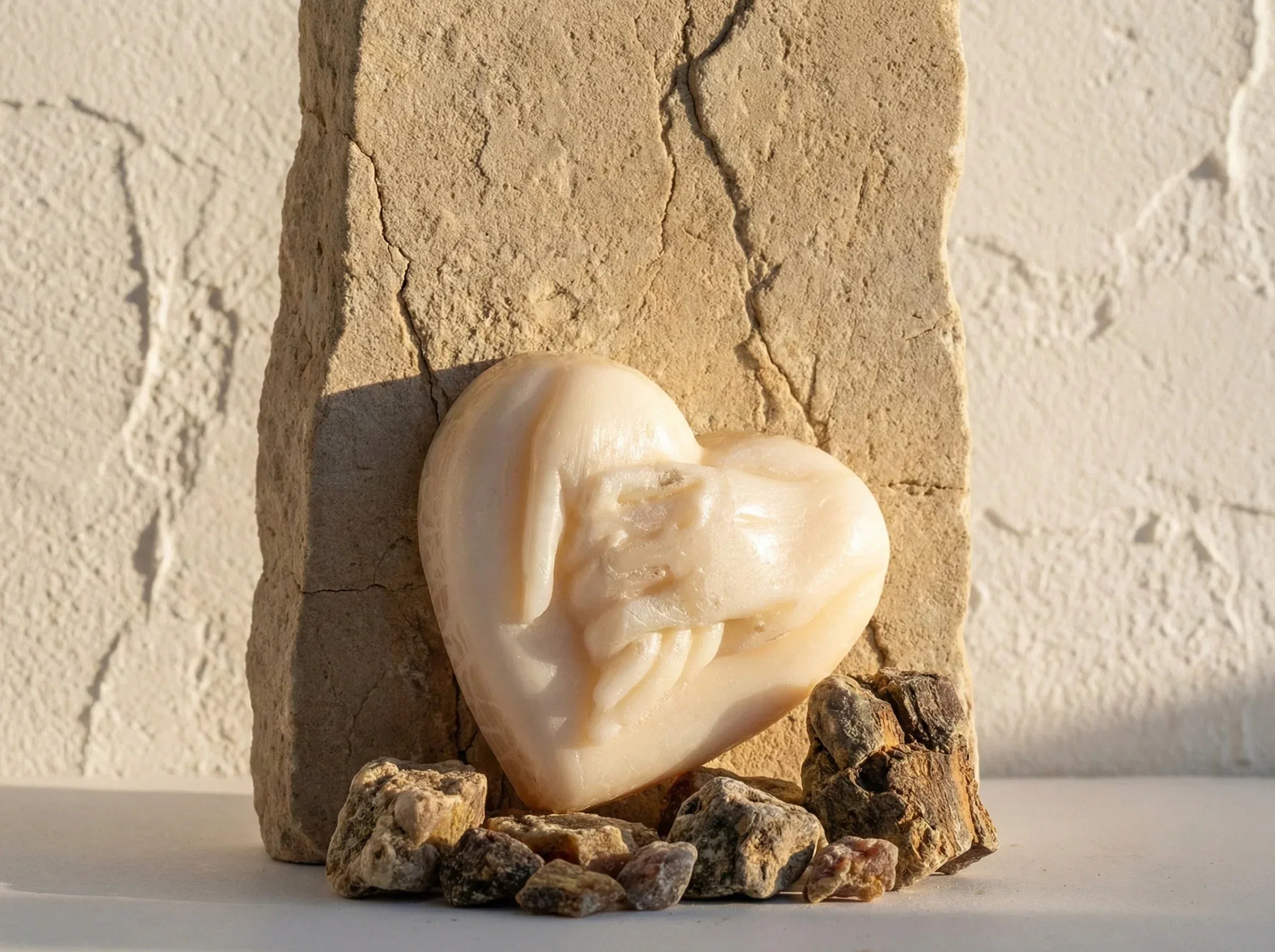 Bougie Cœur Musc Raffiné - Douceur & Cocooning Sacré - Essences Agape 6398694