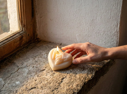 Bougie Cœur Musc Raffiné - Douceur & Cocooning Sacré - Essences Agape 34051997